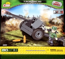 Cobi 2185 - 7,5 cm PAK 40 Panzerabwehrkanone deutsche Wehrmacht GEBRAUCHT