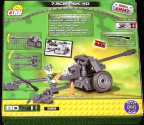 Cobi 2185 - 7,5 cm PAK 40 Panzerabwehrkanone deutsche Wehrmacht GEBRAUCHT